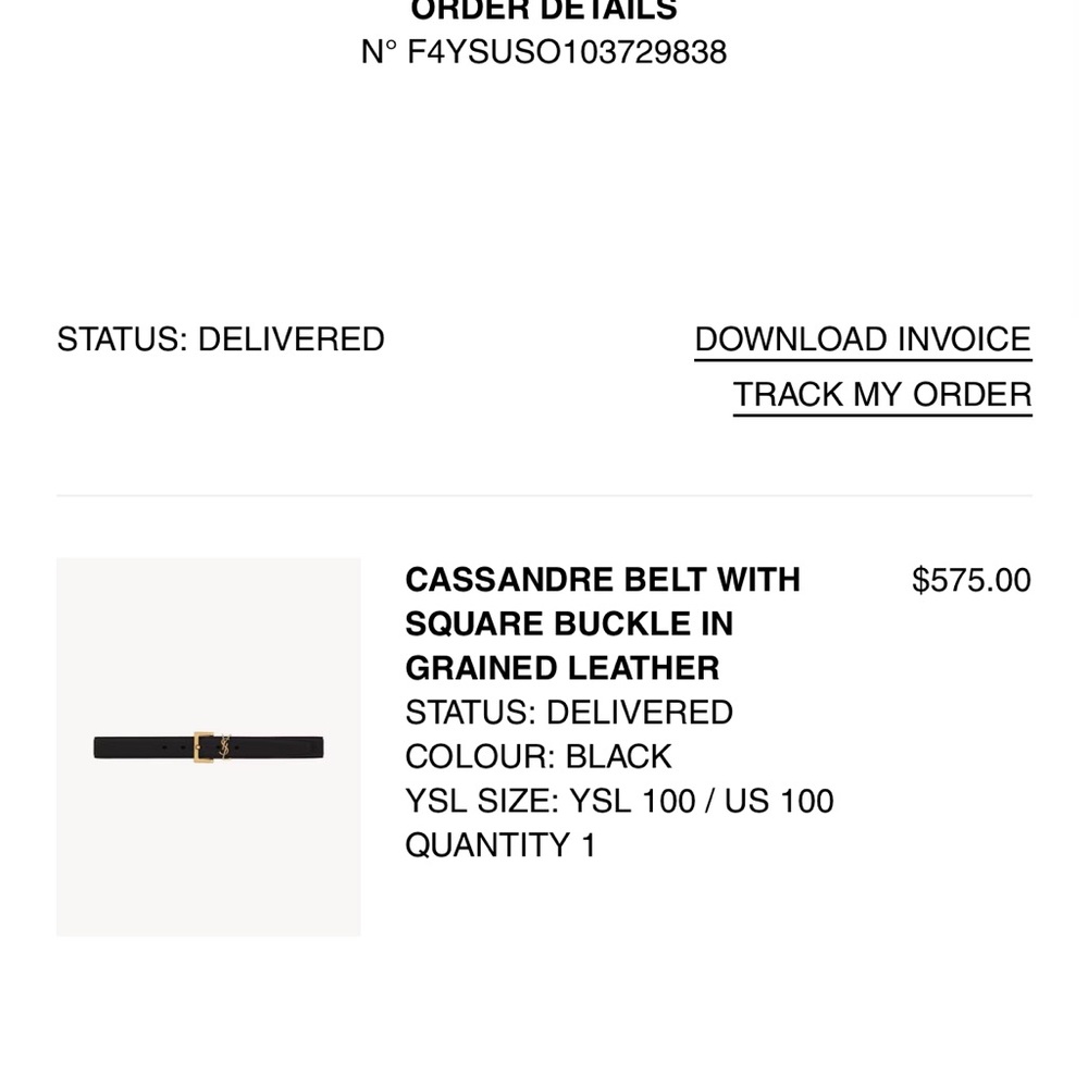 Yves Saint Laurent belt - Picture 11 of 14